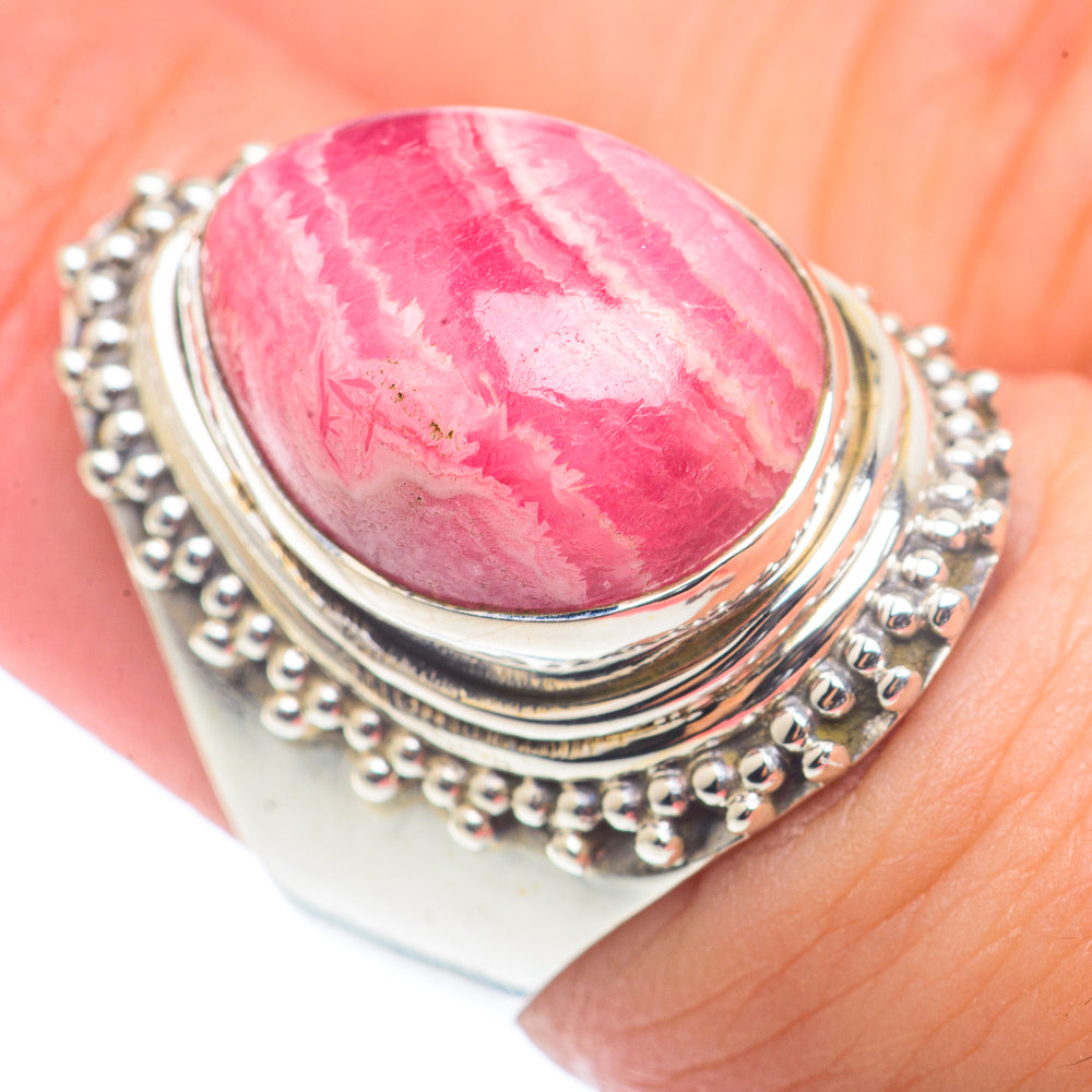 Rhodochrosite Rings handcrafted by Ana Silver Co - RING72488