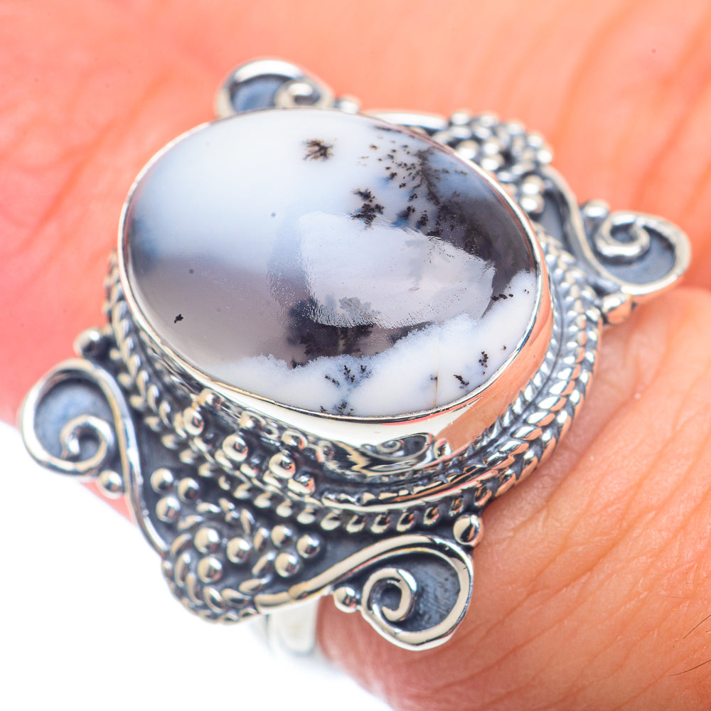 Dendritic Opal Rings handcrafted by Ana Silver Co - RING72500