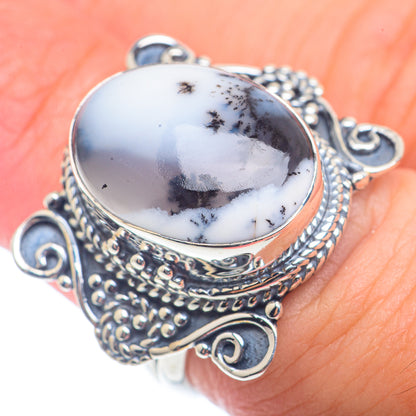 Dendritic Opal Rings handcrafted by Ana Silver Co - RING72500