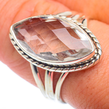 White Quartz Rings handcrafted by Ana Silver Co - RING72501