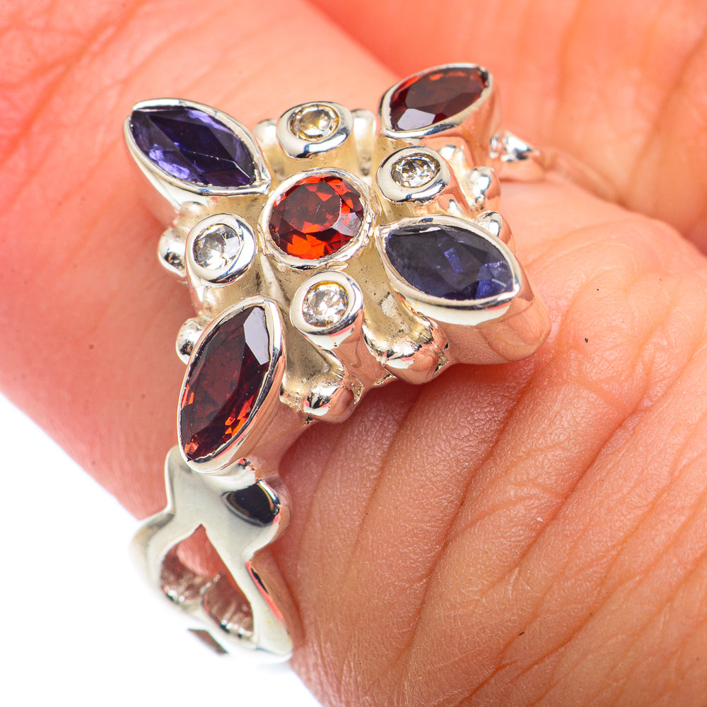 Garnet Rings handcrafted by Ana Silver Co - RING72508