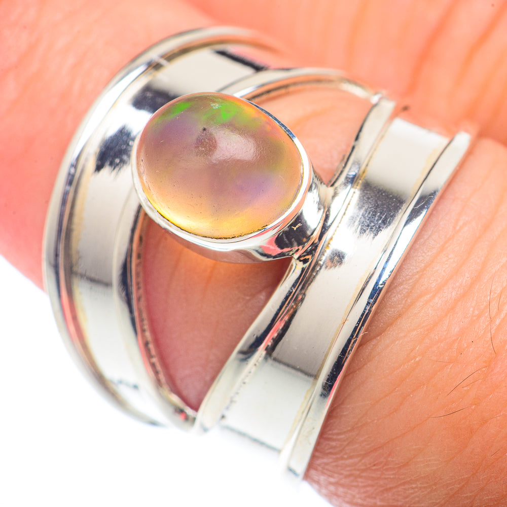 Ethiopian Opal Rings handcrafted by Ana Silver Co - RING72509