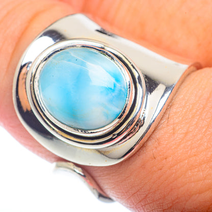 Larimar Rings handcrafted by Ana Silver Co - RING72511