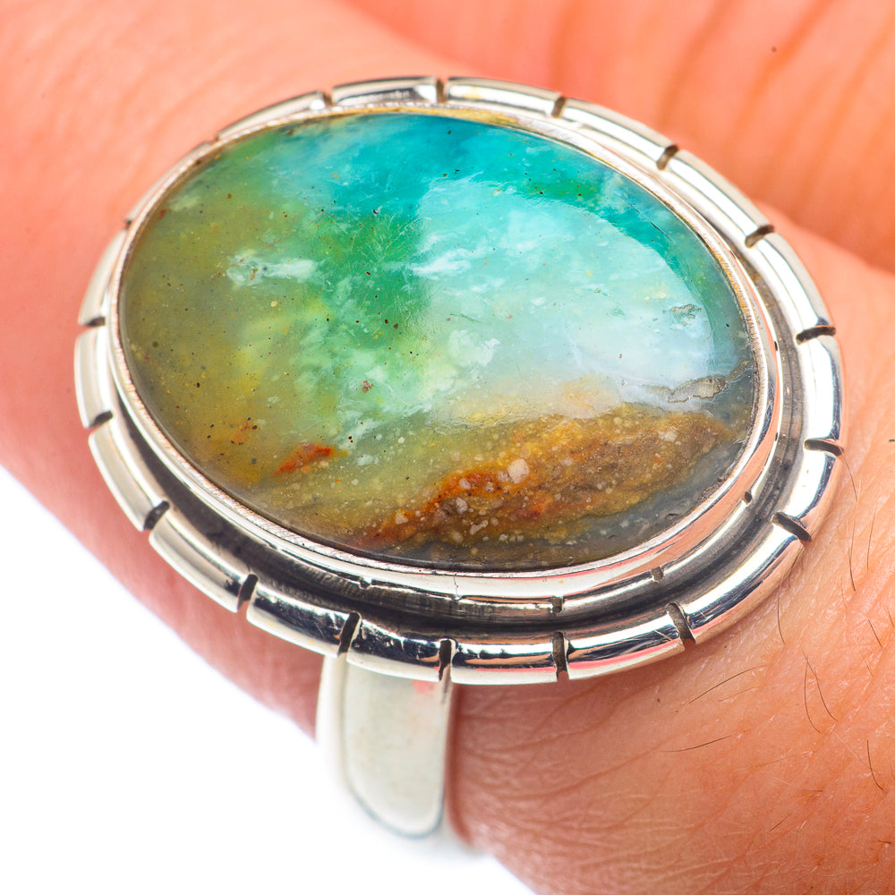 Peruvian Opal Rings handcrafted by Ana Silver Co - RING72513