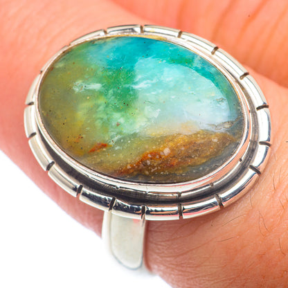 Peruvian Opal Rings handcrafted by Ana Silver Co - RING72513
