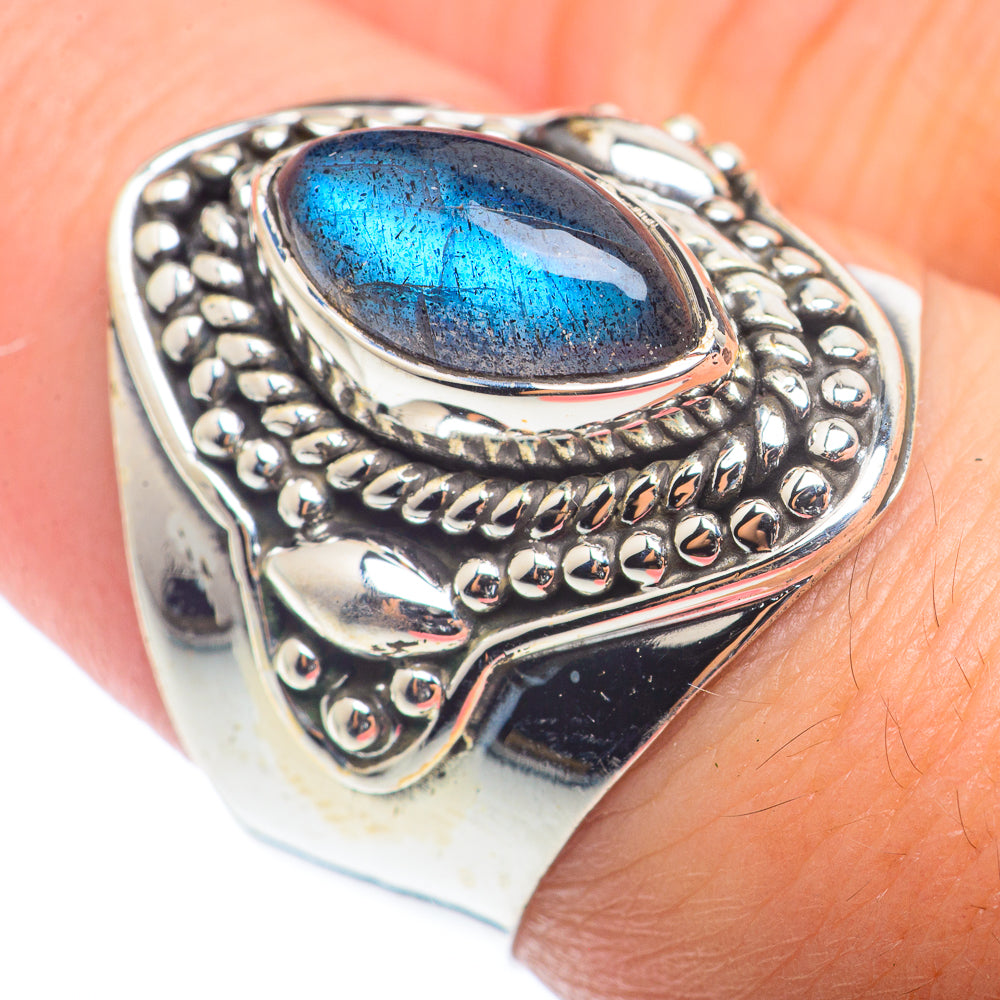 Labradorite Rings handcrafted by Ana Silver Co - RING72514