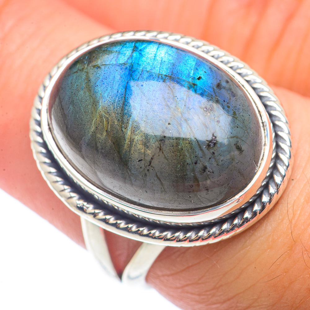 Labradorite Rings handcrafted by Ana Silver Co - RING72519