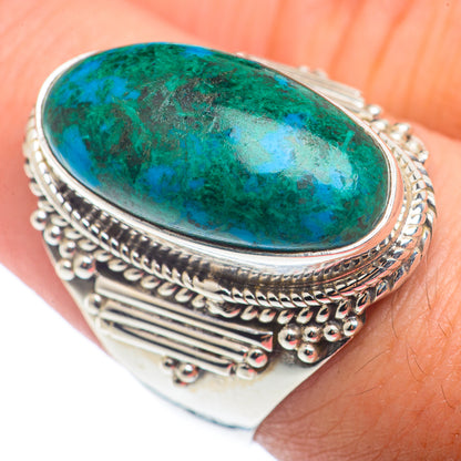 Chrysocolla Rings handcrafted by Ana Silver Co - RING72523