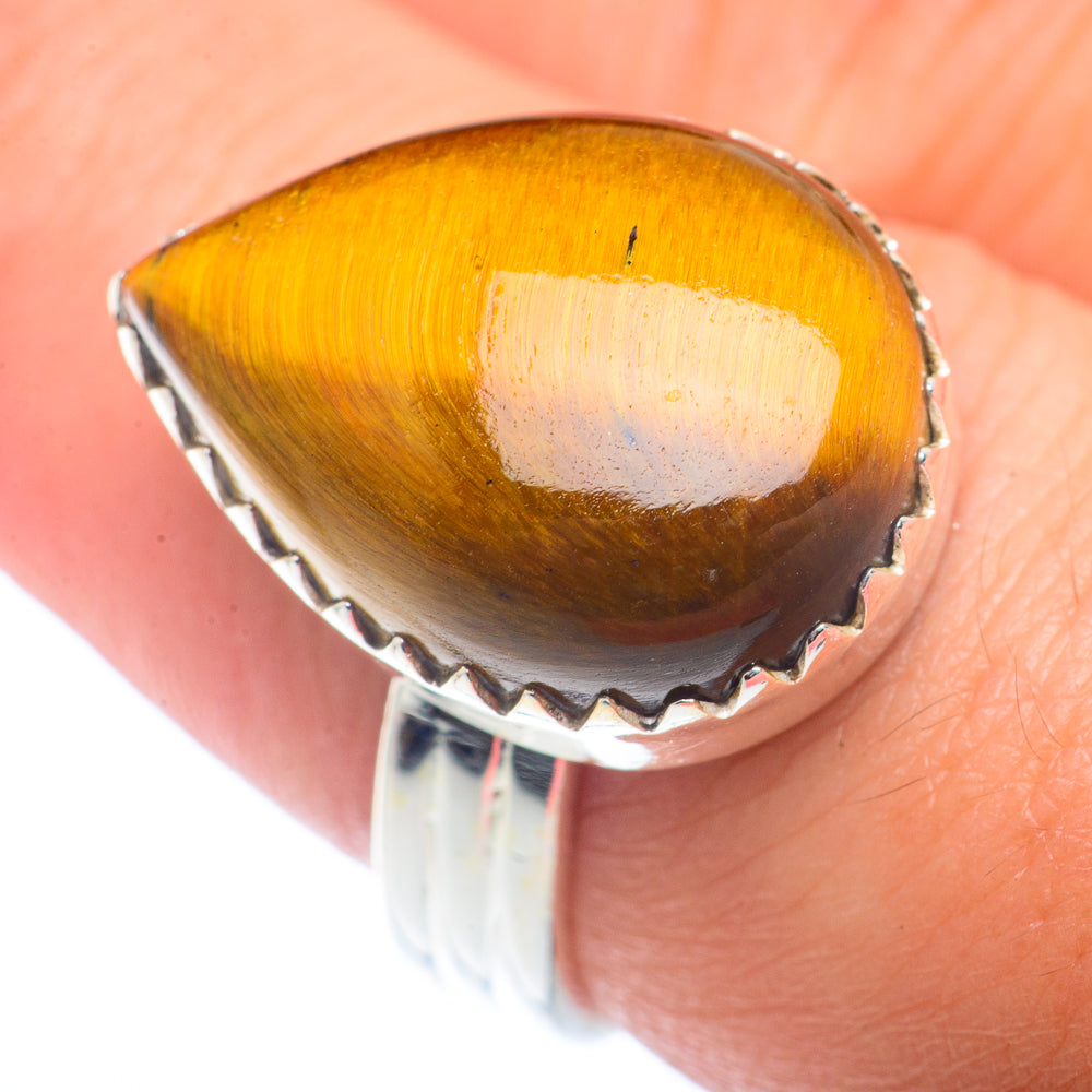 Tiger Eye Rings handcrafted by Ana Silver Co - RING72524