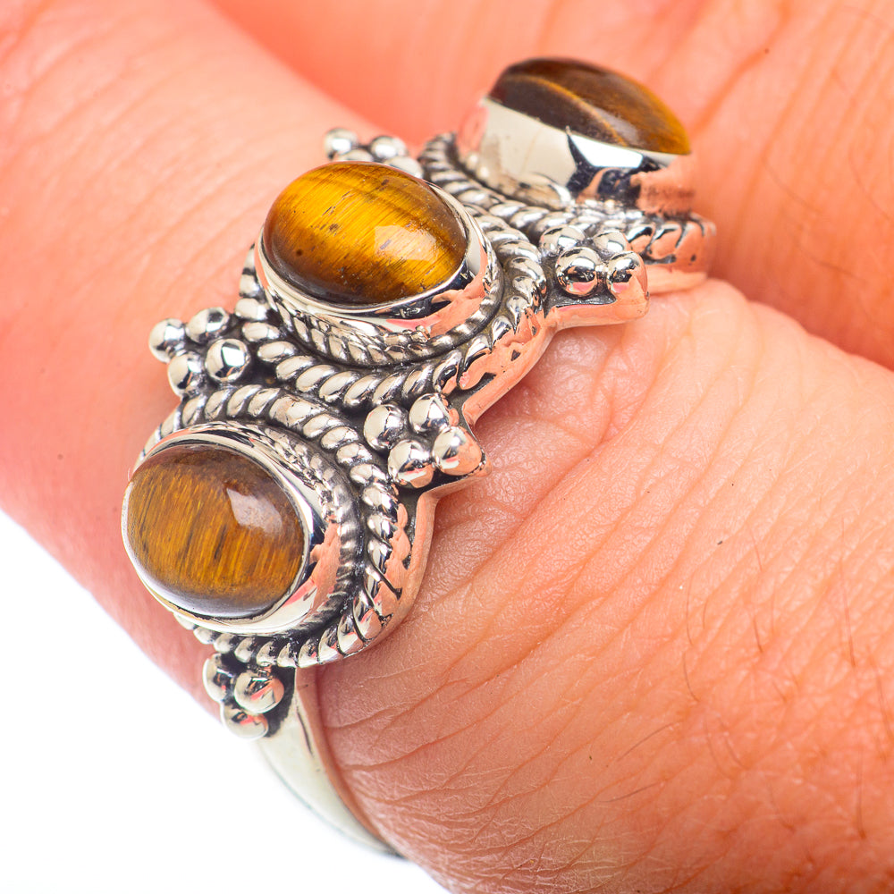 Tiger Eye Rings handcrafted by Ana Silver Co - RING72527