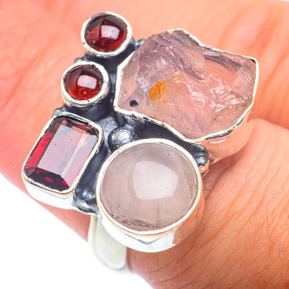 Rose Quartz Rings handcrafted by Ana Silver Co - RING72533
