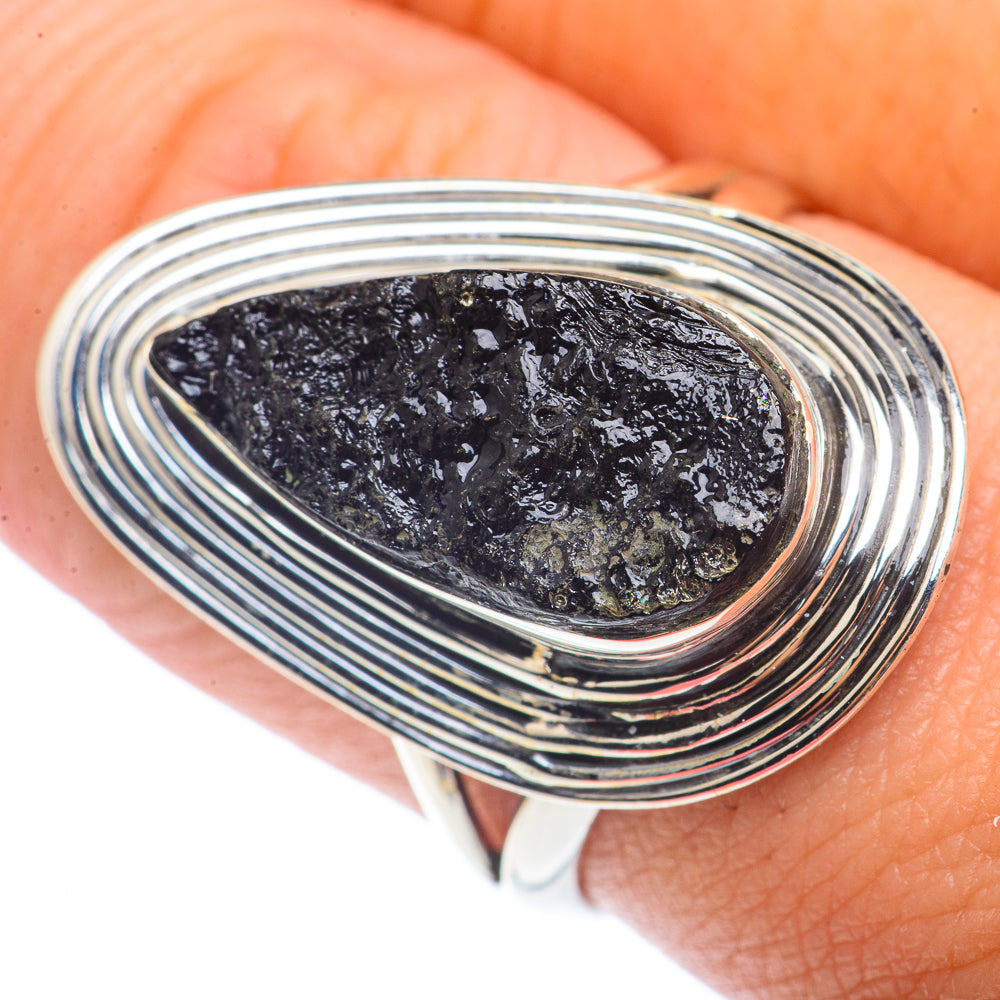 Tektite Rings handcrafted by Ana Silver Co - RING72541
