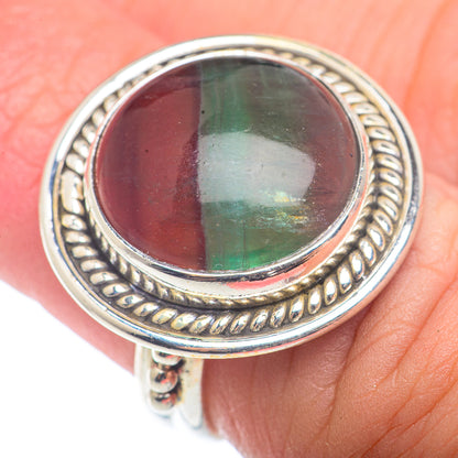 Green Fluorite Rings handcrafted by Ana Silver Co - RING72551