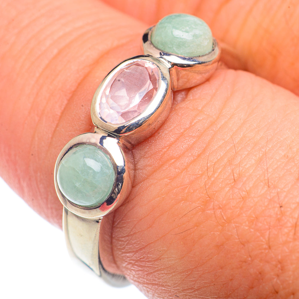 Rose Quartz Rings handcrafted by Ana Silver Co - RING72552