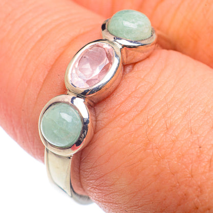Rose Quartz Rings handcrafted by Ana Silver Co - RING72552
