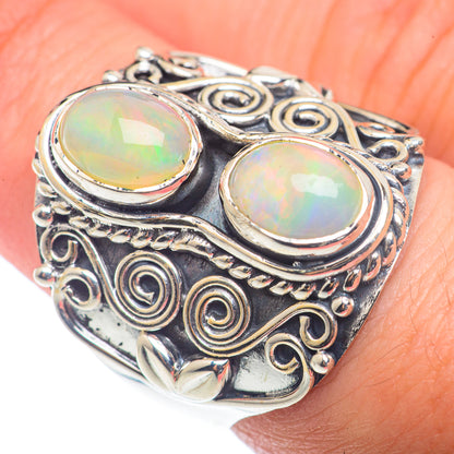 Ethiopian Opal Rings handcrafted by Ana Silver Co - RING72553