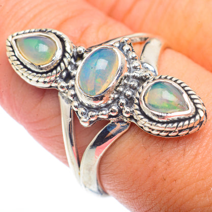 Ethiopian Opal Rings handcrafted by Ana Silver Co - RING72554
