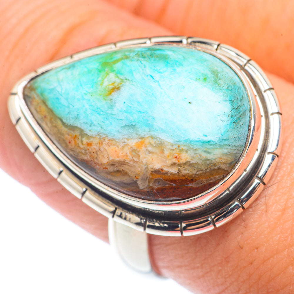 Peruvian Opal Rings handcrafted by Ana Silver Co - RING72555