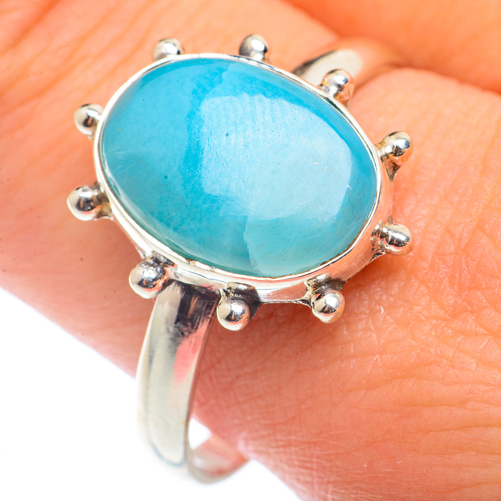 Larimar Rings handcrafted by Ana Silver Co - RING72558