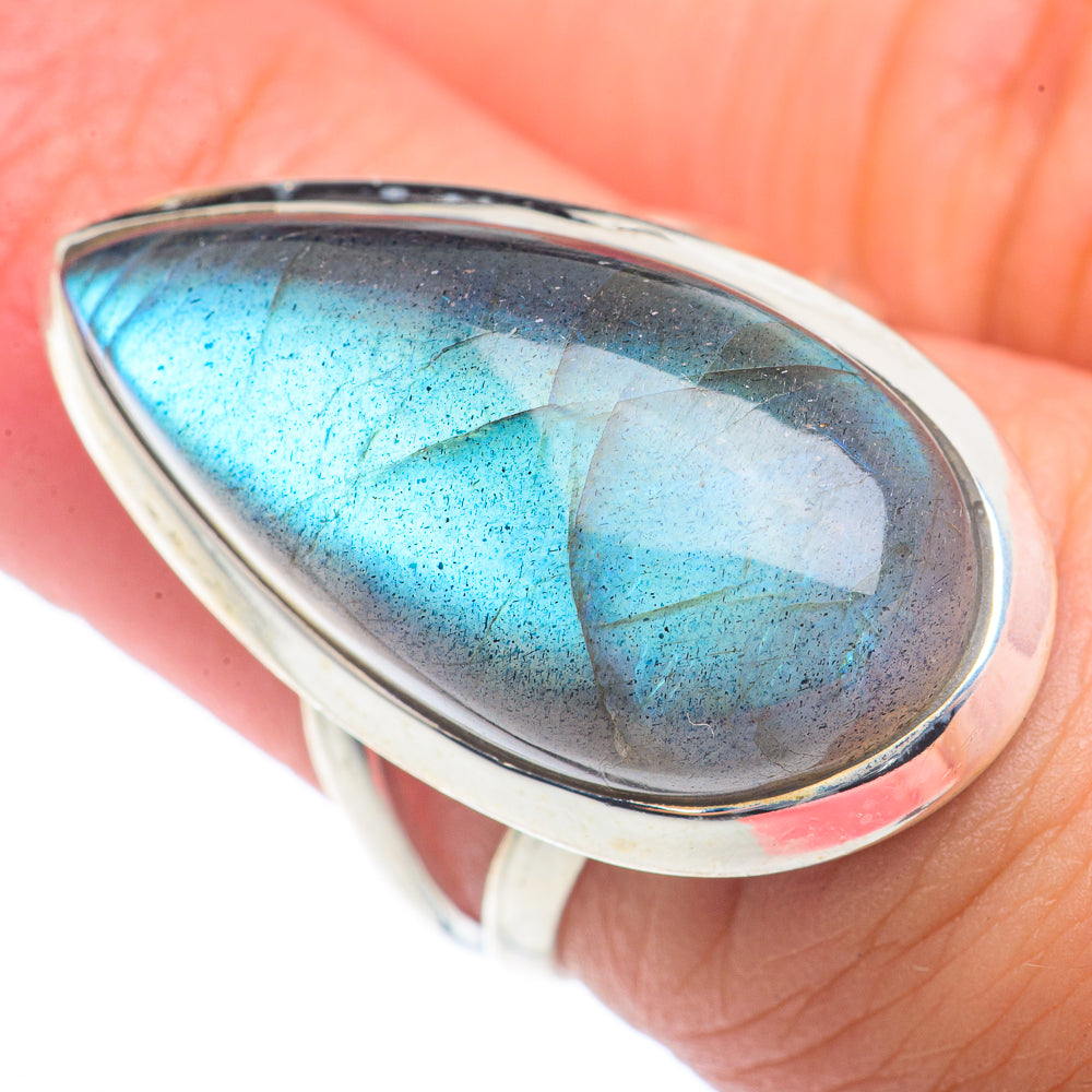 Labradorite Rings handcrafted by Ana Silver Co - RING72559