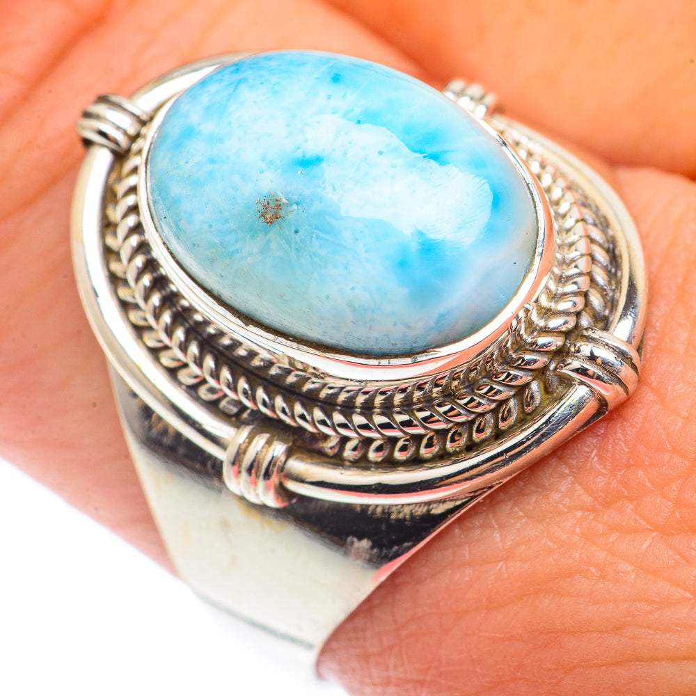 Larimar Rings handcrafted by Ana Silver Co - RING72562