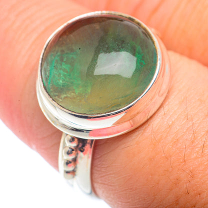 Green Fluorite Rings handcrafted by Ana Silver Co - RING72565