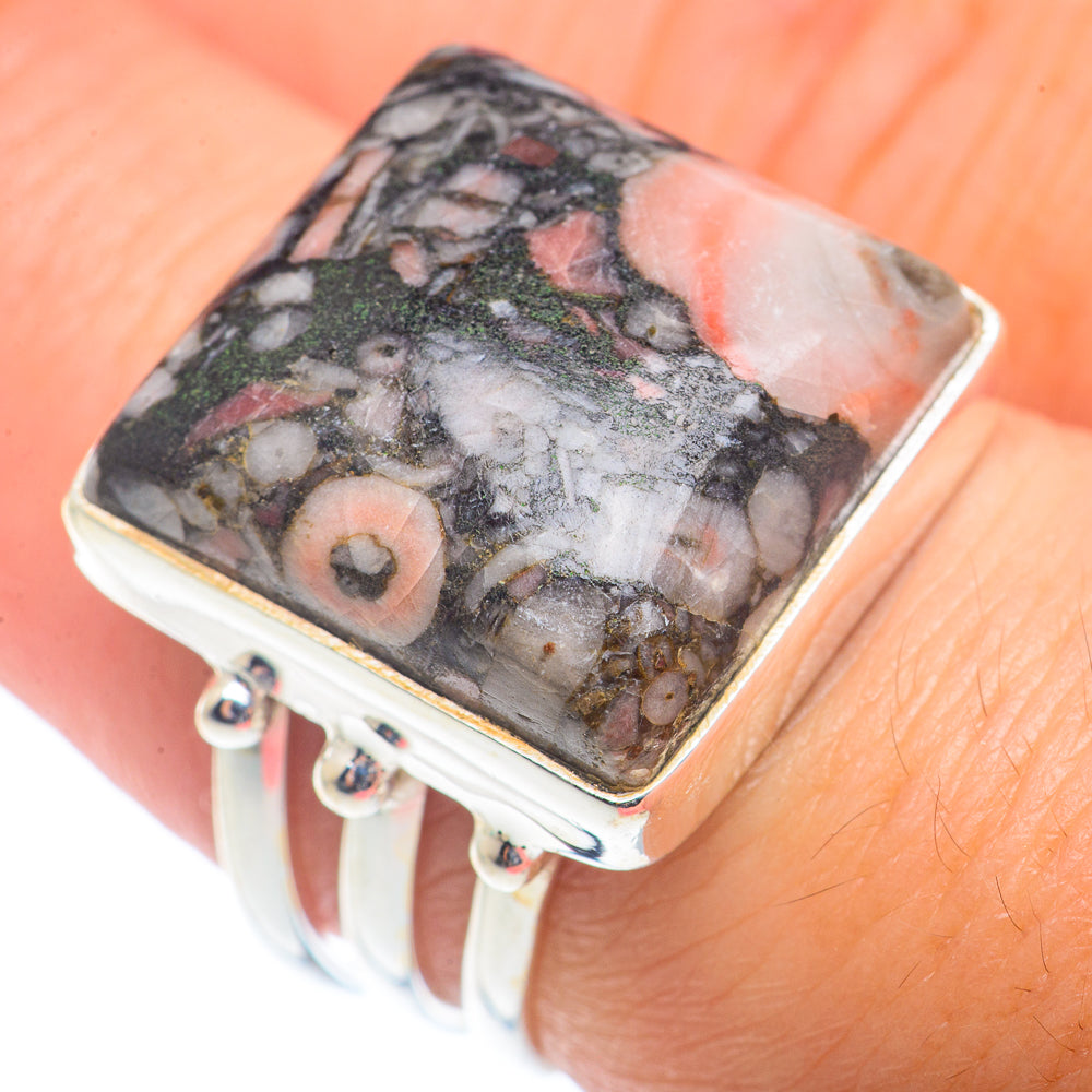 Crinoid Fossil Rings handcrafted by Ana Silver Co - RING72567