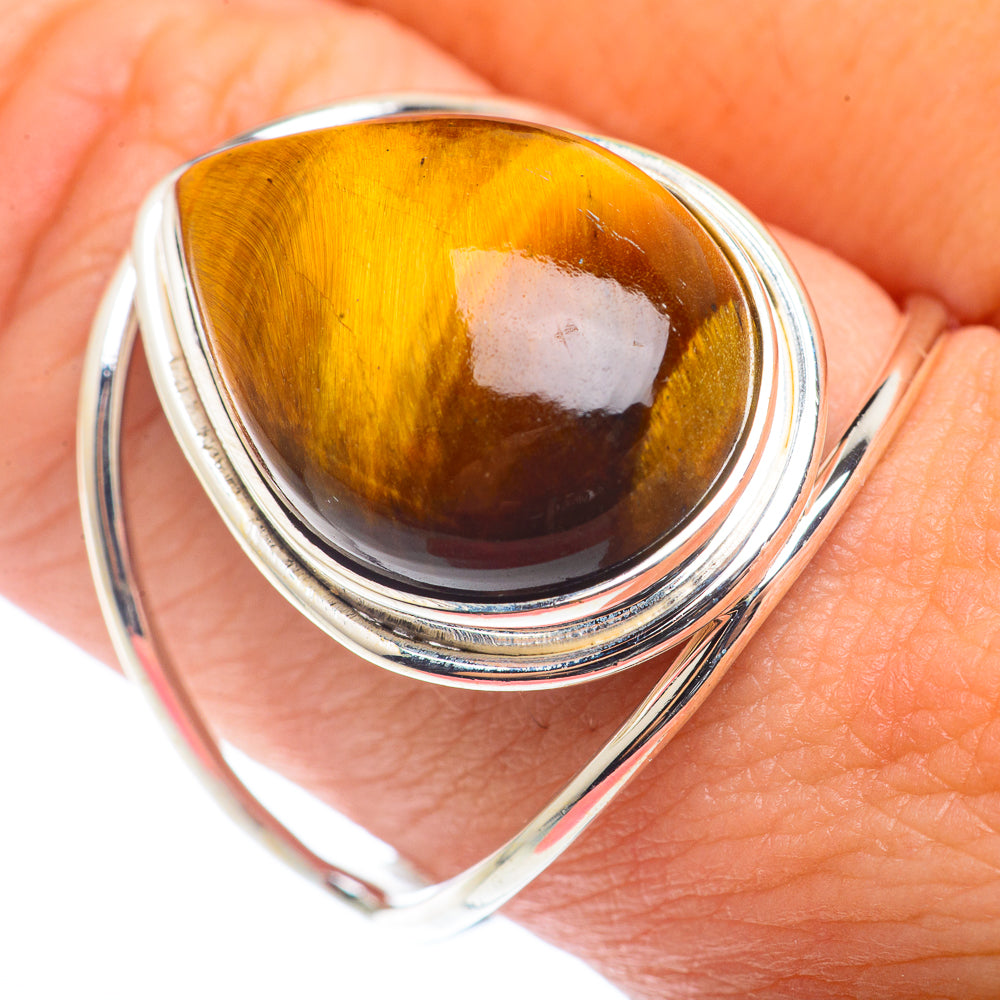 Tiger Eye Rings handcrafted by Ana Silver Co - RING72571