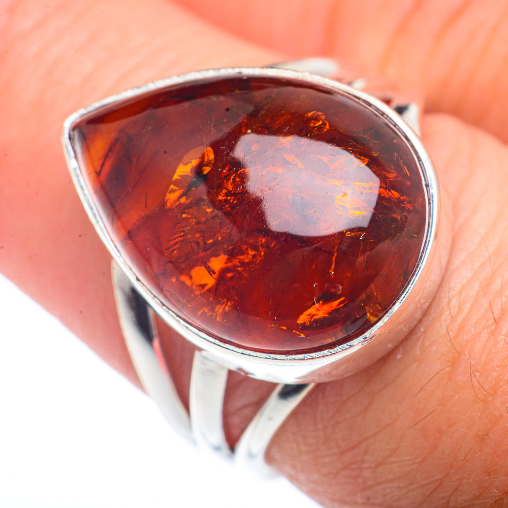 Baltic Amber Rings handcrafted by Ana Silver Co - RING72573