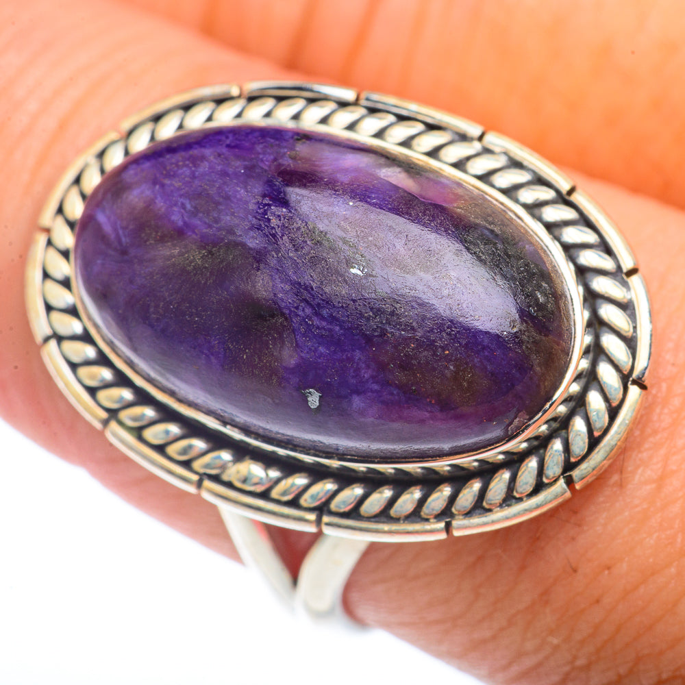 Charoite Rings handcrafted by Ana Silver Co - RING72577