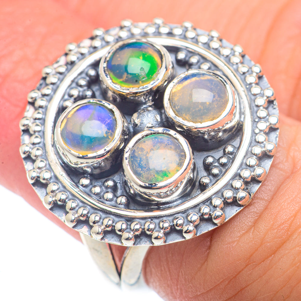 Ethiopian Opal Rings handcrafted by Ana Silver Co - RING72594