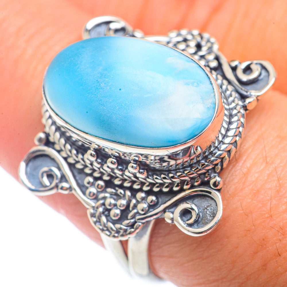 Larimar Rings handcrafted by Ana Silver Co - RING72596