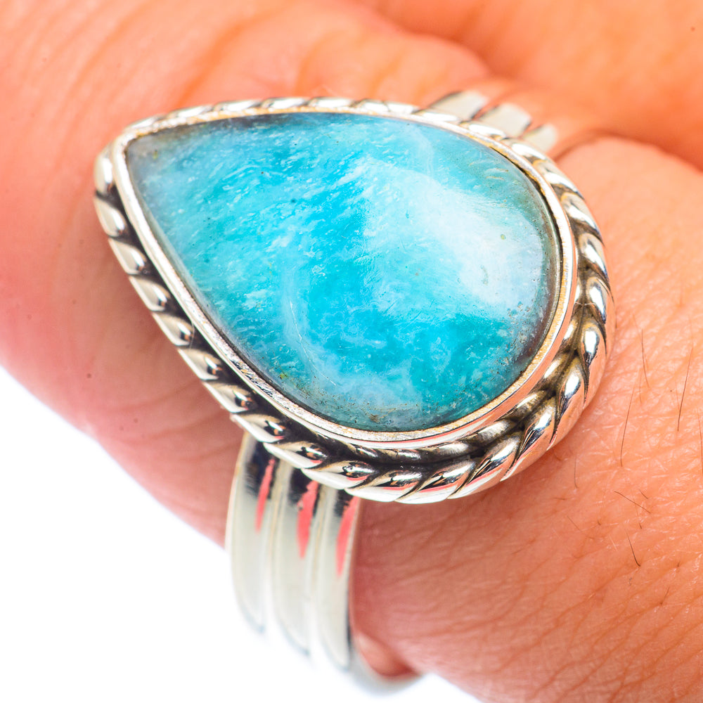Larimar Rings handcrafted by Ana Silver Co - RING72599