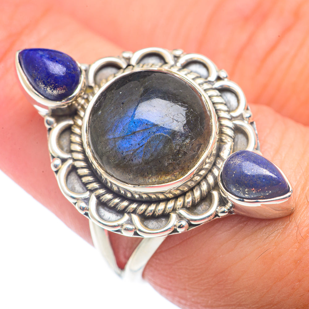 Labradorite Rings handcrafted by Ana Silver Co - RING72600