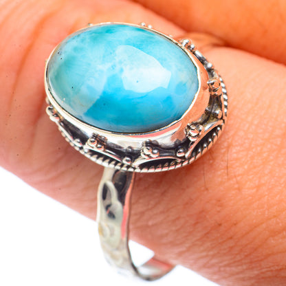Larimar Rings handcrafted by Ana Silver Co - RING72602
