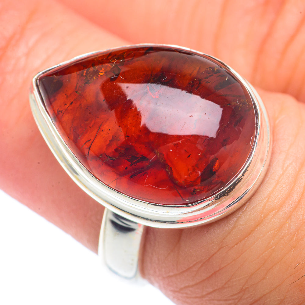 Baltic Amber Rings handcrafted by Ana Silver Co - RING72613