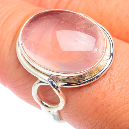 Rose Quartz Rings handcrafted by Ana Silver Co - RING72616
