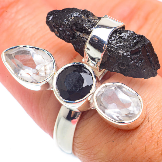 Black Tourmaline Rings handcrafted by Ana Silver Co - RING72620