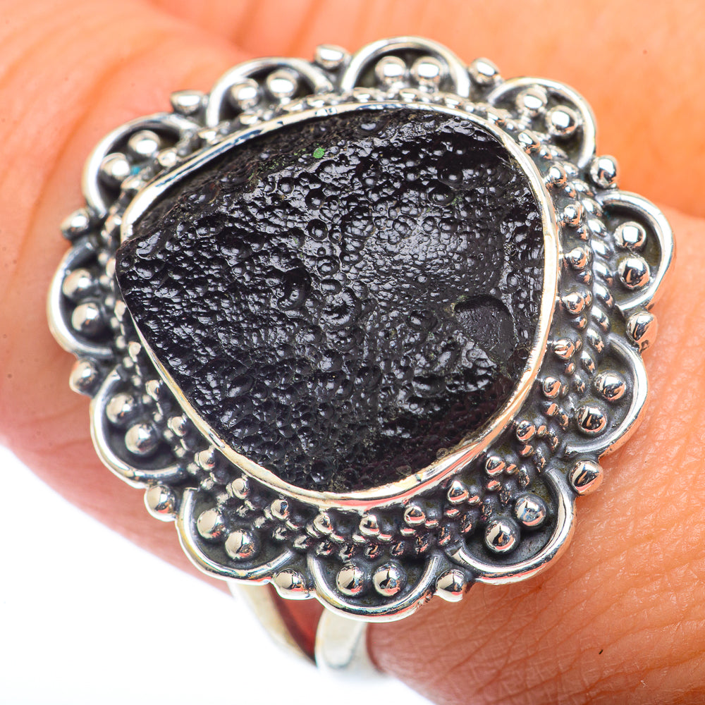 Tektite Rings handcrafted by Ana Silver Co - RING72622