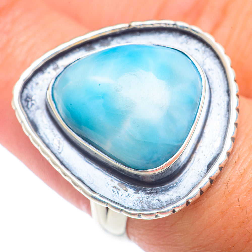 Larimar Rings handcrafted by Ana Silver Co - RING72634