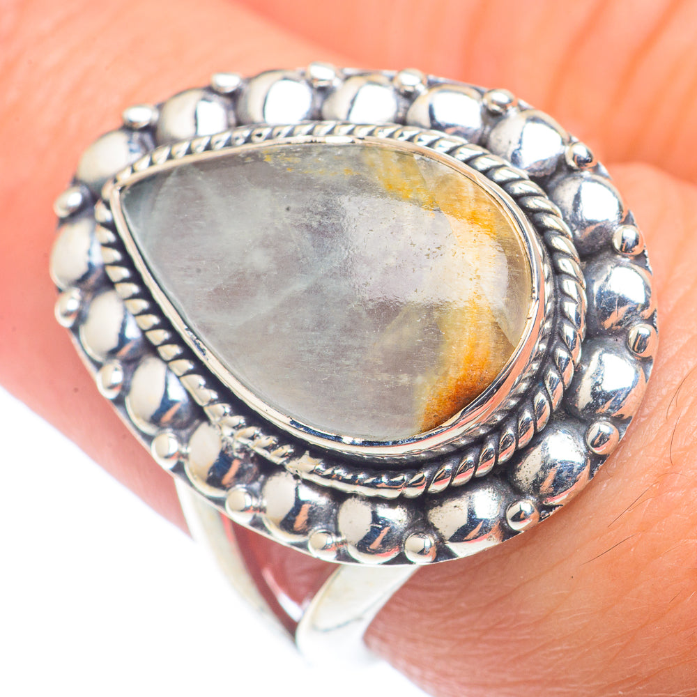 Peruvian Opal Rings handcrafted by Ana Silver Co - RING72635