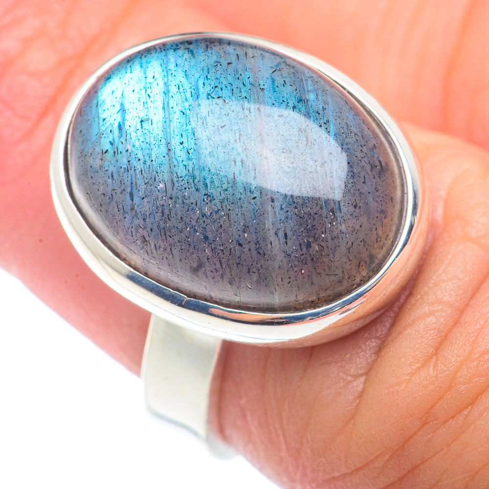 Labradorite Rings handcrafted by Ana Silver Co - RING72638