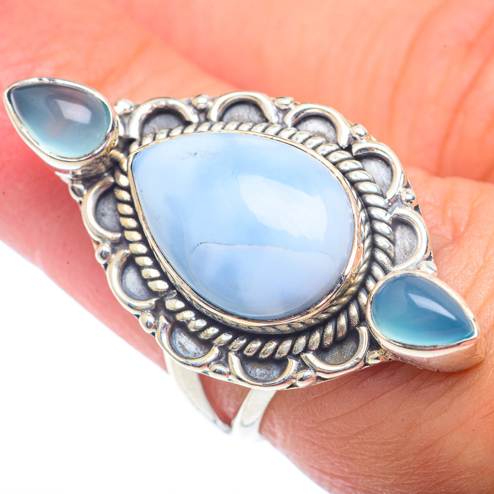 Larimar Rings handcrafted by Ana Silver Co - RING72640