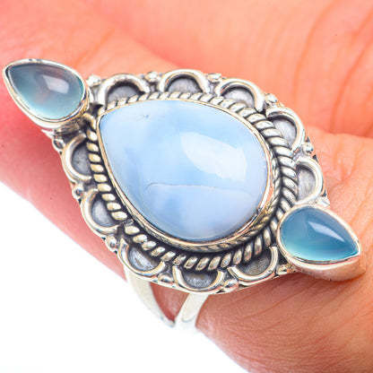 Larimar Rings handcrafted by Ana Silver Co - RING72640