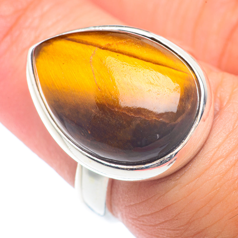 Tiger Eye Rings handcrafted by Ana Silver Co - RING72647