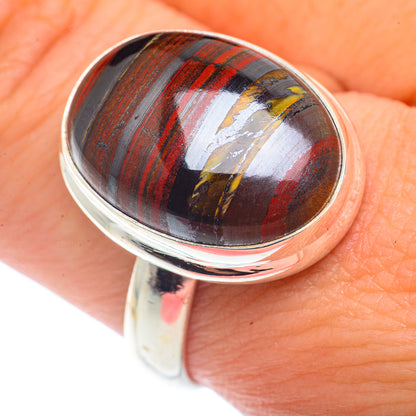 Red Tiger Iron Rings handcrafted by Ana Silver Co - RING72650