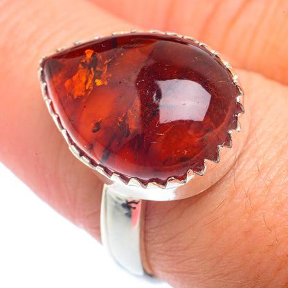 Baltic Amber Rings handcrafted by Ana Silver Co - RING72651