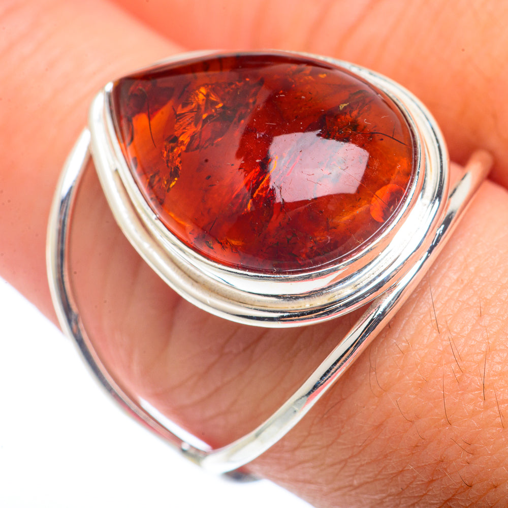Baltic Amber Rings handcrafted by Ana Silver Co - RING72652