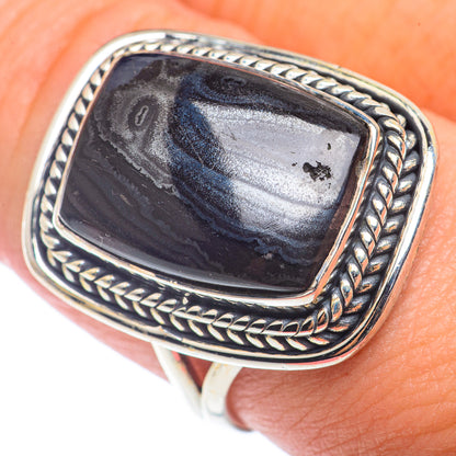 Psilomelane Rings handcrafted by Ana Silver Co - RING72661