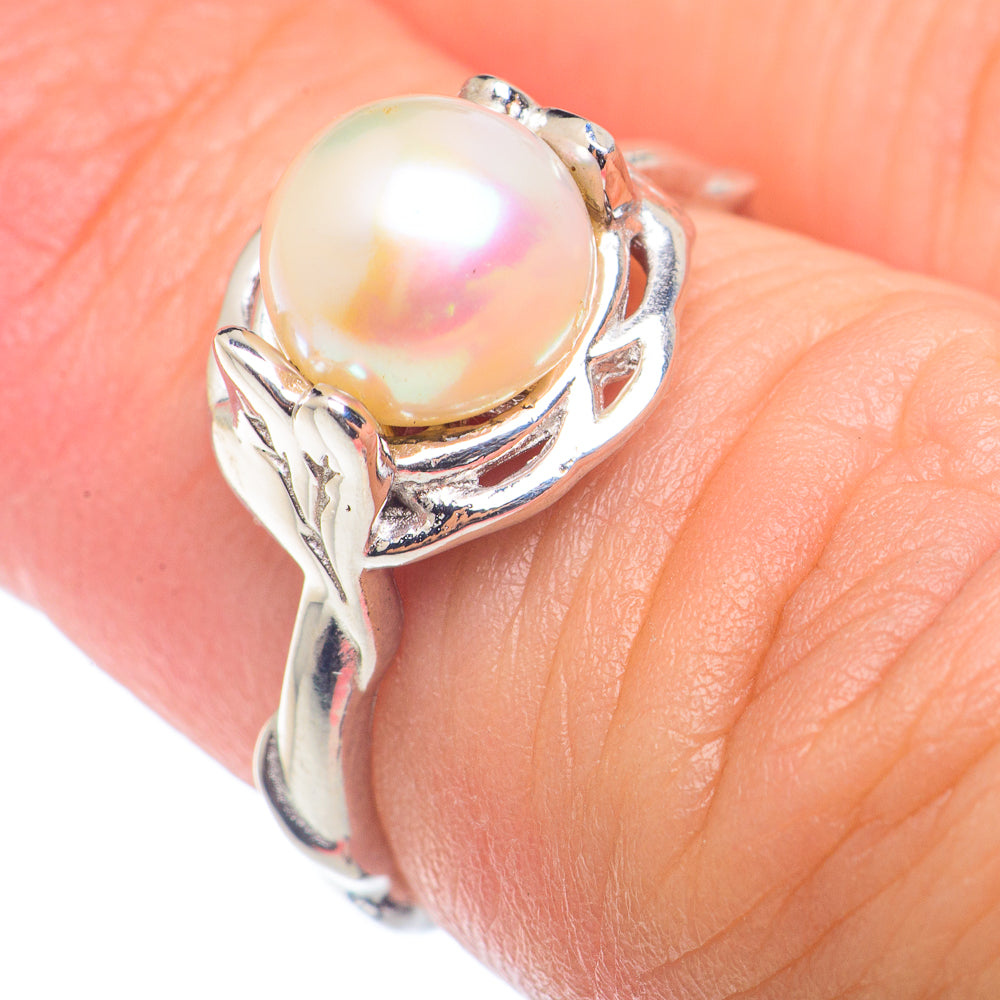 Cultured Pearl Rings handcrafted by Ana Silver Co - RING72663